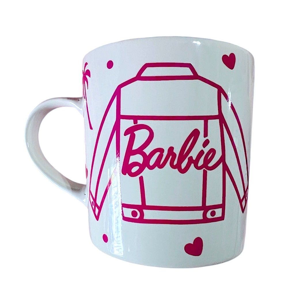 Barbie ZAK Mug Pink & White NEW